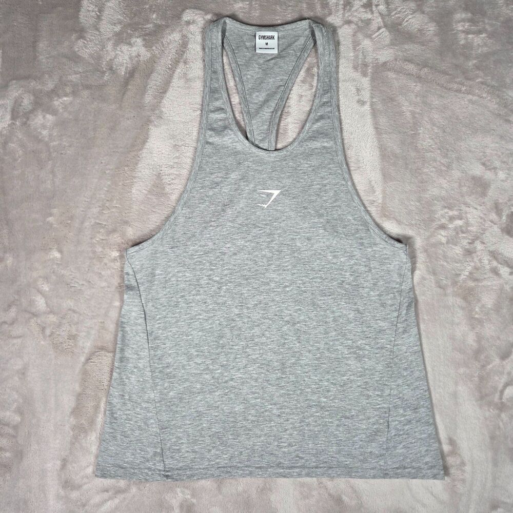 Gymshark Critical 2.0 Stringer Tank Top Men's Medium Gray Activewear Gym
